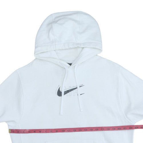 Mens UK Size M Nike White Pullover Hoodie