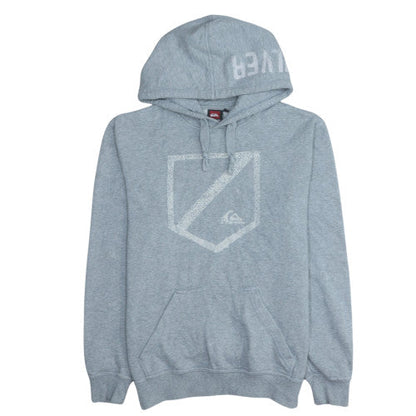 Mens UK Size M Quiksilver Grey Pullover Hoodie