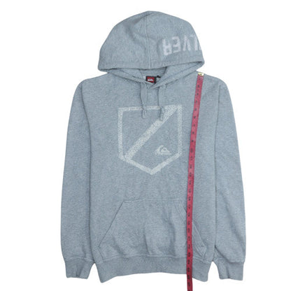 Mens UK Size M Quiksilver Grey Pullover Hoodie