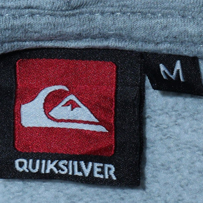 Mens UK Size M Quiksilver Grey Pullover Hoodie