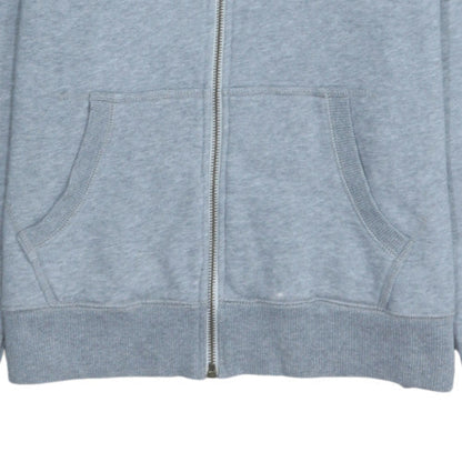 Womens UK Size L Converse Grey Full Zip Hoodie