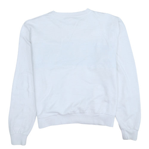 Womens UK Size M FILA White Pullover Sweatshirt