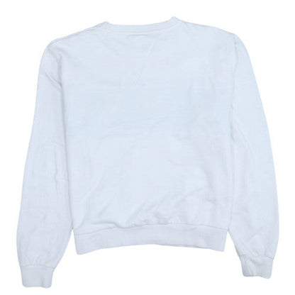 Womens UK Size M FILA White Pullover Sweatshirt