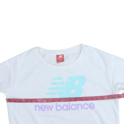 Womens UK Size L New Balance White Pullover Sweatshirt