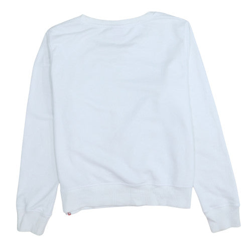 Womens UK Size L New Balance White Pullover Sweatshirt