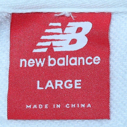 Womens UK Size L New Balance White Pullover Sweatshirt