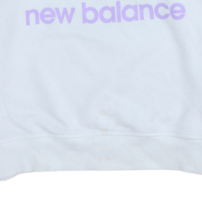 Womens UK Size L New Balance White Pullover Sweatshirt