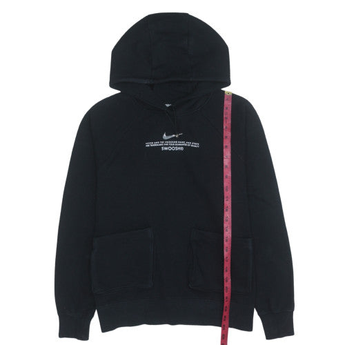 Womens UK Size S Nike Black Pullover Hoodie