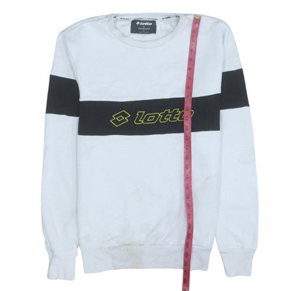 Mens UK Size M Lotto x Primark White Pullover Sweatshirt