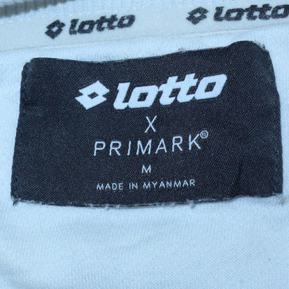 Mens UK Size M Lotto x Primark White Pullover Sweatshirt