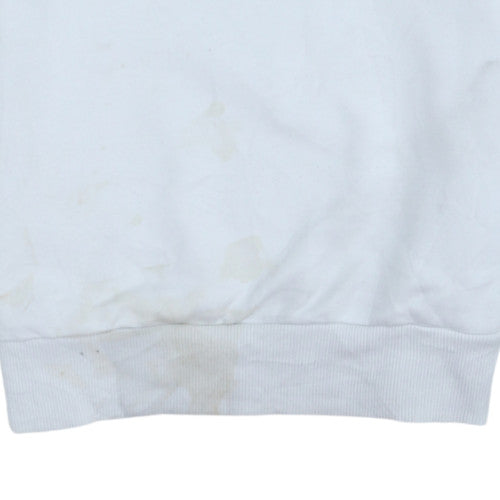 Mens UK Size M Lotto x Primark White Pullover Sweatshirt