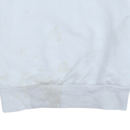 Mens UK Size M Lotto x Primark White Pullover Sweatshirt