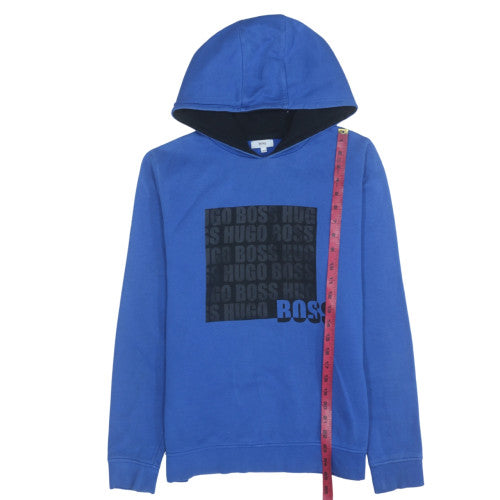 Boys UK Size 16 Years HUGO BOSS Blue Pullover Hoodie
