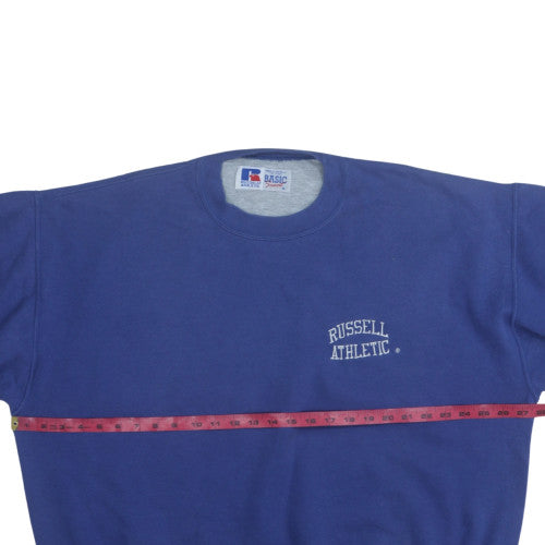 Womens UK Size XL Russell Athletic Blue Pullover Sweatshirt