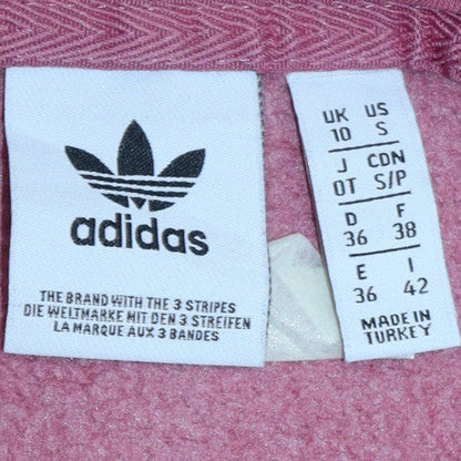 Womens UK Size 10 adidas Pink Pullover Hoodie