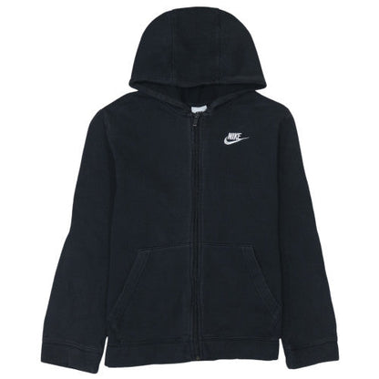 Nike Boys Black Full Zip Fleece Hoodie 13-14 Years Regular Fit