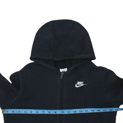 Nike Boys Black Full Zip Fleece Hoodie 13-14 Years Regular Fit