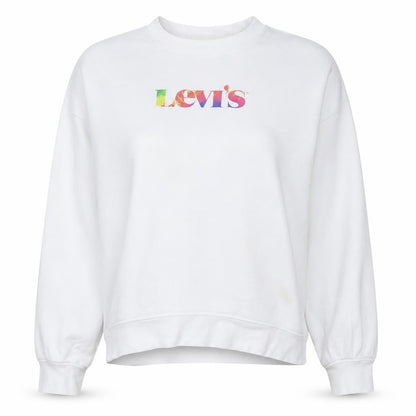 Womens UK Size L Levi's White Pullover Sweatshirt