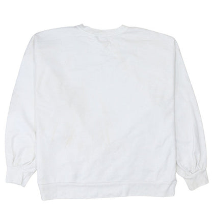 Womens UK Size L Levi's White Pullover Sweatshirt