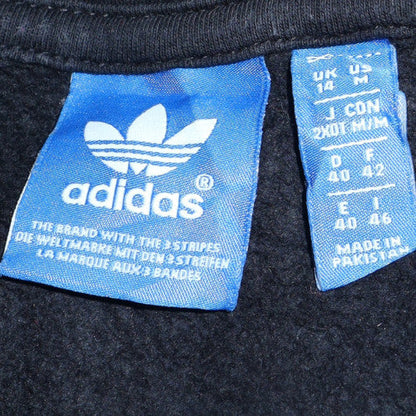 Womens UK Size 14 adidas Black Full Zip Hoodie