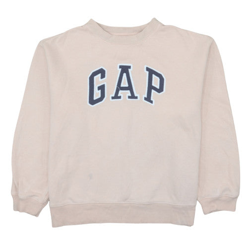 Womens UK Size M Gap Beige Pullover Sweatshirt