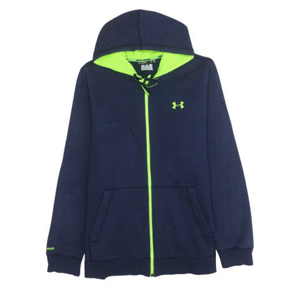 Mens UK Size XL Under armour Blue Full Zip Hoodie