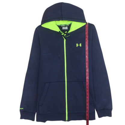 Mens UK Size XL Under armour Blue Full Zip Hoodie