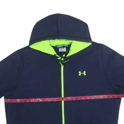 Mens UK Size XL Under armour Blue Full Zip Hoodie