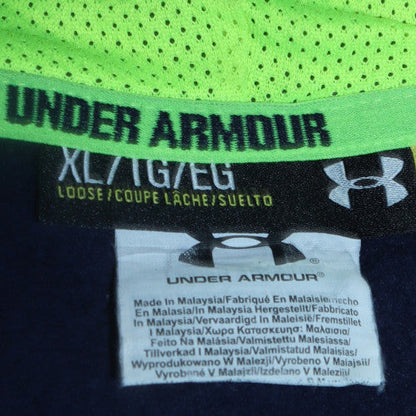 Mens UK Size XL Under armour Blue Full Zip Hoodie