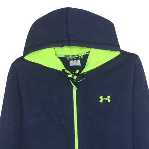 Mens UK Size XL Under armour Blue Full Zip Hoodie