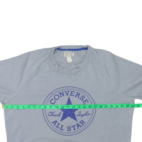 Mens UK Size L Converse Grey Pullover Sweatshirt