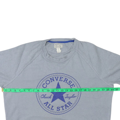 Mens UK Size L Converse Grey Pullover Sweatshirt