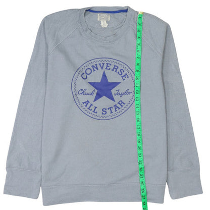 Mens UK Size L Converse Grey Pullover Sweatshirt