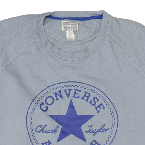 Mens UK Size L Converse Grey Pullover Sweatshirt
