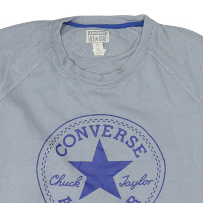 Mens UK Size L Converse Grey Pullover Sweatshirt