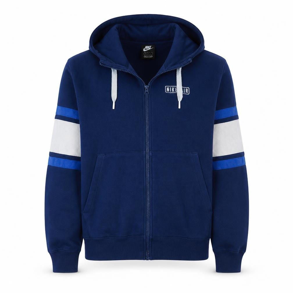 Mens UK Size L Nike Blue Full Zip Hoodie