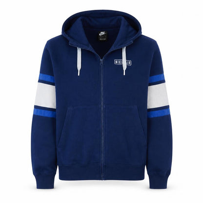 Mens UK Size L Nike Blue Full Zip Hoodie