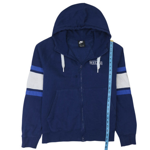 Mens UK Size L Nike Blue Full Zip Hoodie