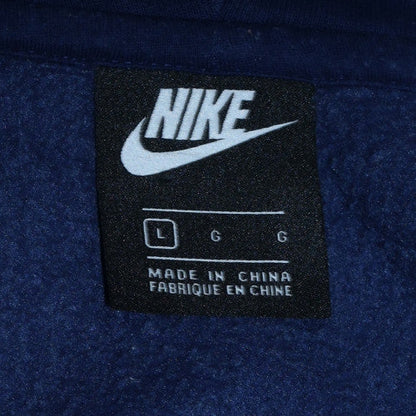 Mens UK Size L Nike Blue Full Zip Hoodie