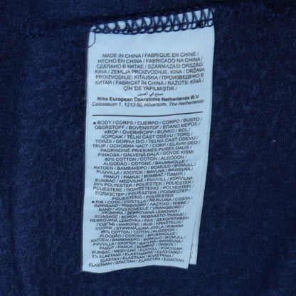 Mens UK Size L Nike Blue Full Zip Hoodie