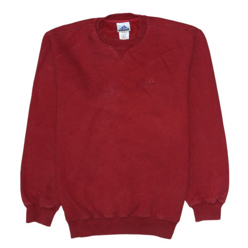 Mens UK Size L adidas Red Pullover Sweatshirt