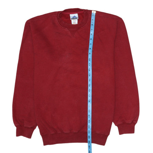 Mens UK Size L adidas Red Pullover Sweatshirt