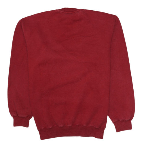 Mens UK Size L adidas Red Pullover Sweatshirt