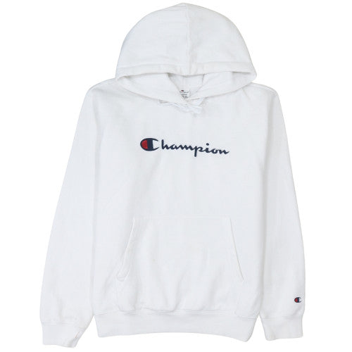 Womens UK Size XL Champion White Pullover Hoodie