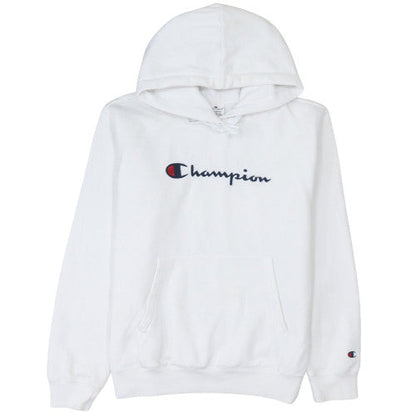 Womens UK Size XL Champion White Pullover Hoodie
