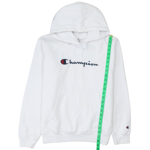 Womens UK Size XL Champion White Pullover Hoodie