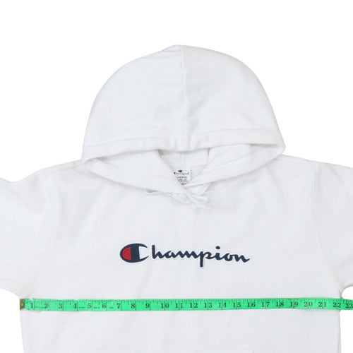 Womens UK Size XL Champion White Pullover Hoodie