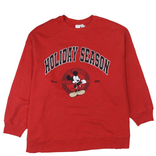 Womens UK Size L H&M Red Pullover Sweatshirt