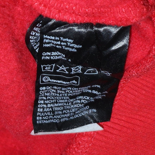 Womens UK Size L H&M Red Pullover Sweatshirt