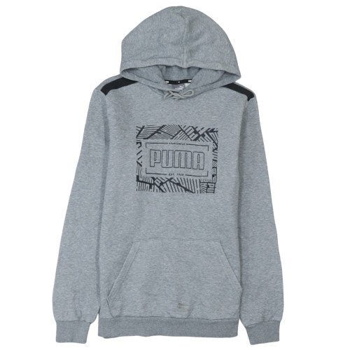 Mens UK Size M PUMA Grey Pullover Hoodie